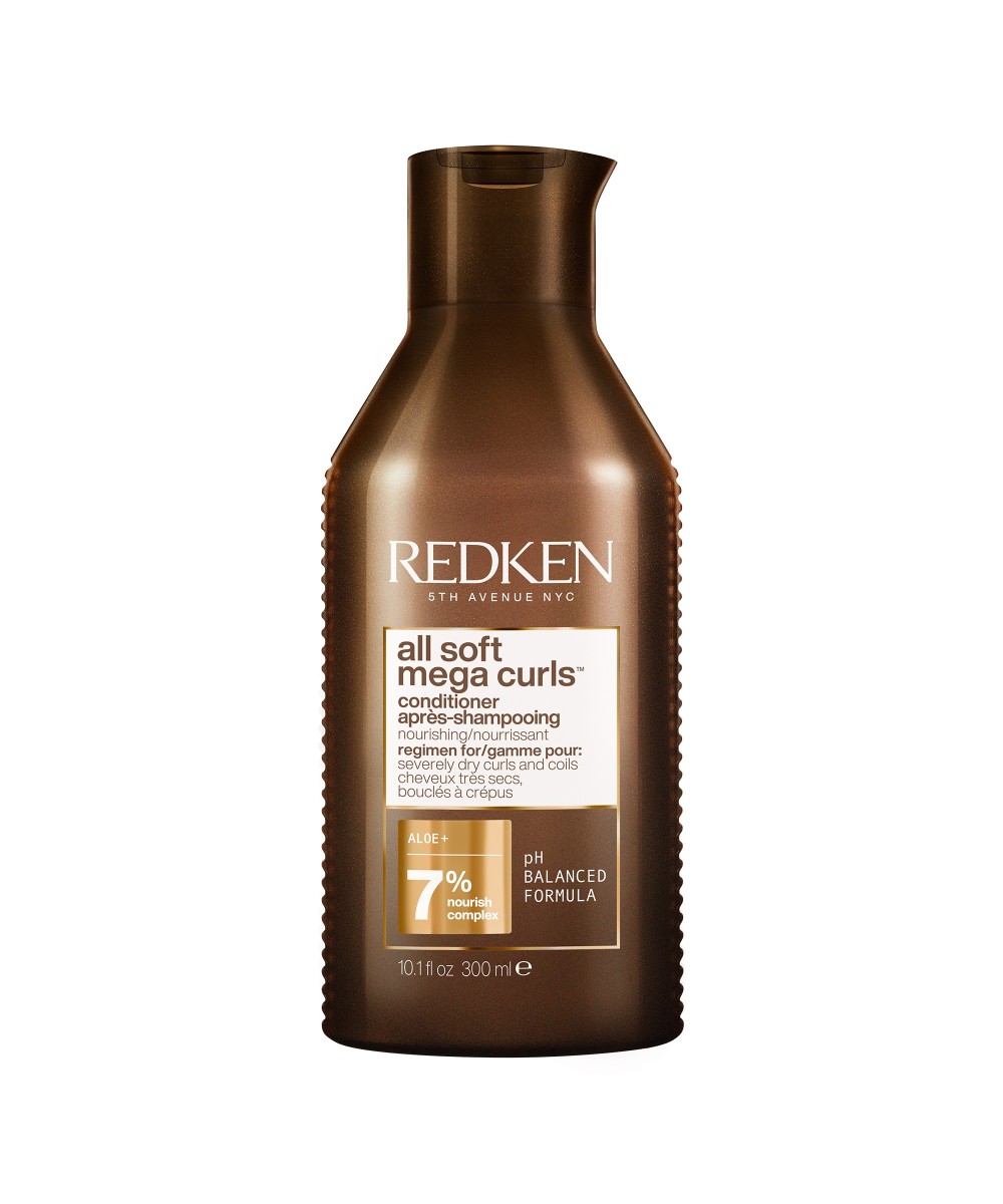 Redken All Soft Mega Curl Après-Shampoing - nourrissant pour cheveux bouclés à crépus 300ml