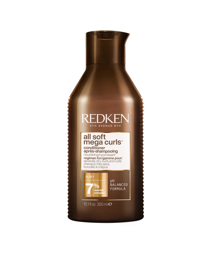Redken All Soft Mega Curl Après-Shampoing - nourrissant pour cheveux bouclés à crépus 300ml