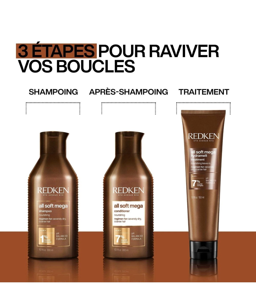 Redken All Soft Mega Curl Soin sans rinçage - nourrissant pour cheveux bouclés à crépus 150ml