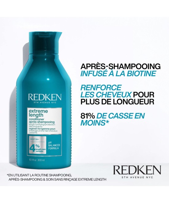 Redken Extreme Length Après-shampoing - fortifiant cheveux  à la recherche de longueur 300ml