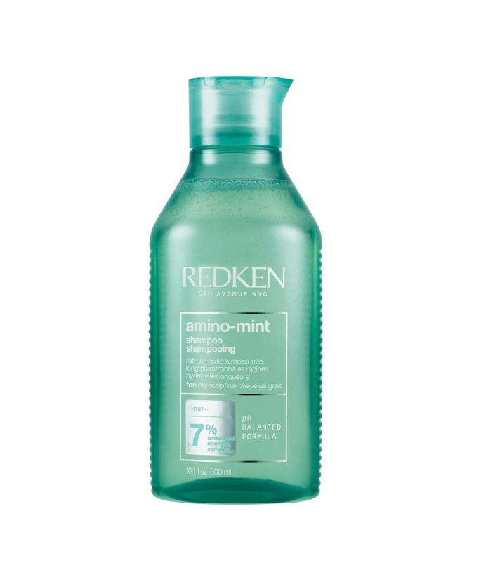 Redken Amino Mint Shampoing - Purifiant pour  racines grasses pointes sèches 300ml