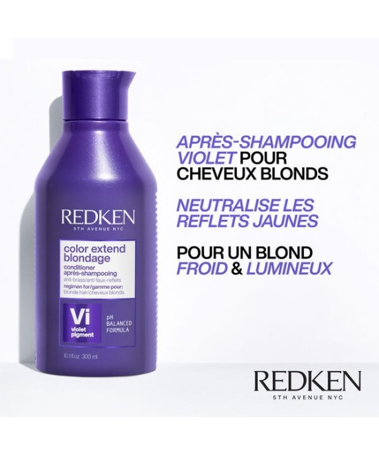 Redken Color Extend Blondage Après-shampoing - violet neutralisant pour cheveux blond 300ml