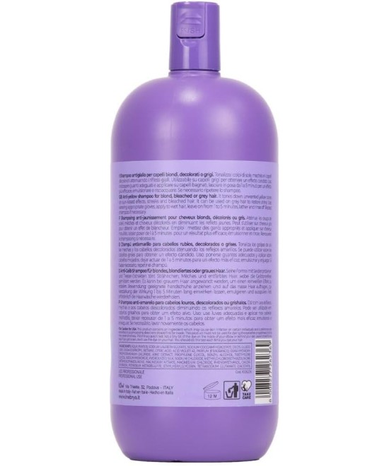 INEBRYA BLONDESSE  SHAMPOOING ANTI-JAUNISSEMENT POUR CHEVEUX BLONDS, DÉCOLORÉS OU GRIS 1000 ML Produit pour cheveux