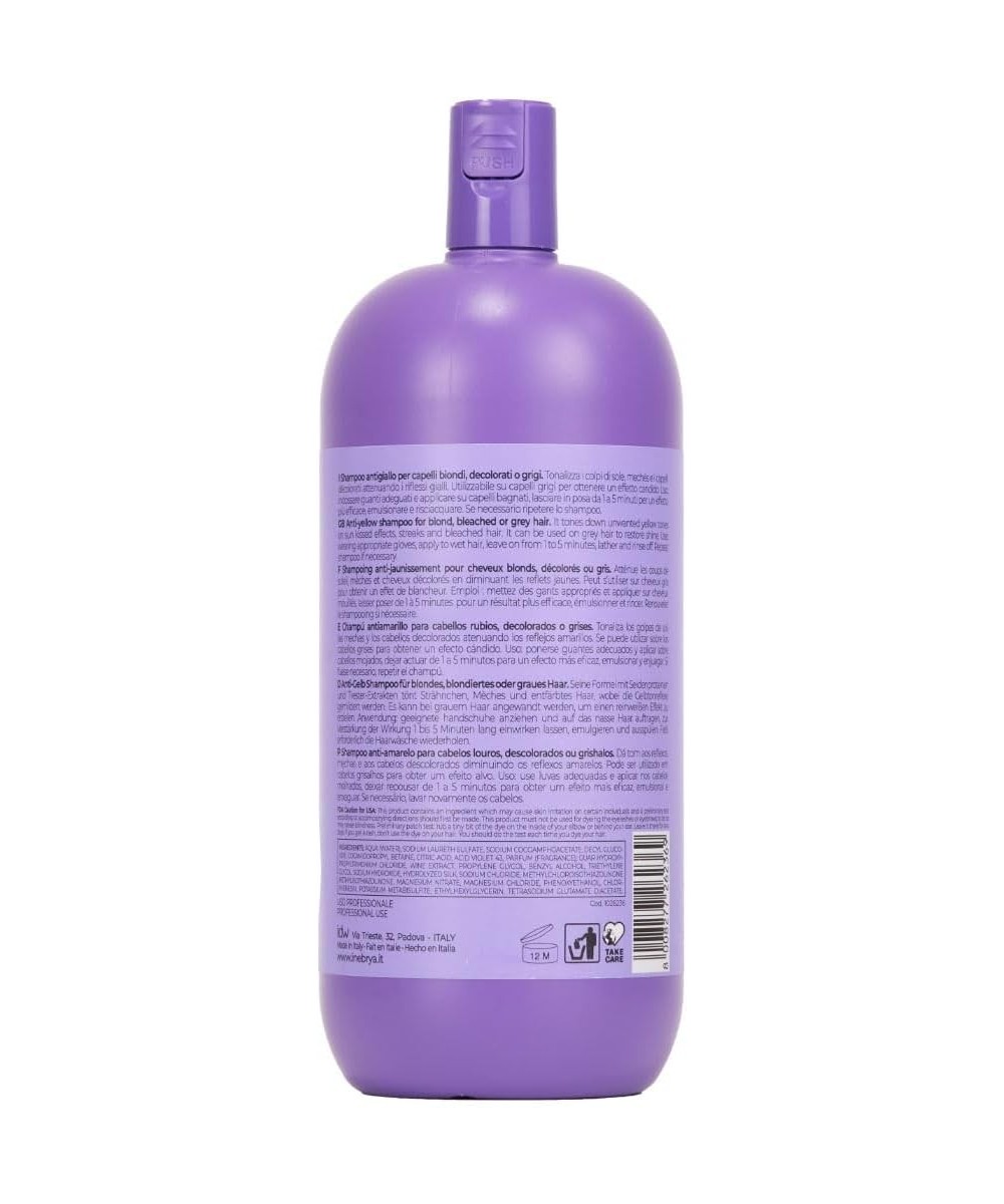 INEBRYA BLONDESSE  SHAMPOOING ANTI-JAUNISSEMENT POUR CHEVEUX BLONDS, DÉCOLORÉS OU GRIS 1000 ML Produit pour cheveux