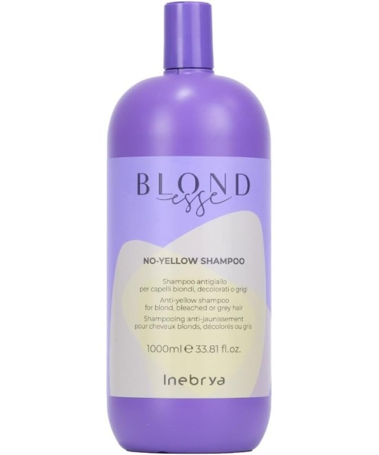 INEBRYA BLONDESSE  SHAMPOOING ANTI-JAUNISSEMENT POUR CHEVEUX BLONDS, DÉCOLORÉS OU GRIS 1000 ML Produit pour cheveux
