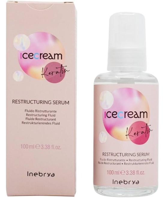 INEBRYA ICE CREAM KERATIN  RESTRUCTURING SERUM 100 ML Produit pour cheveux