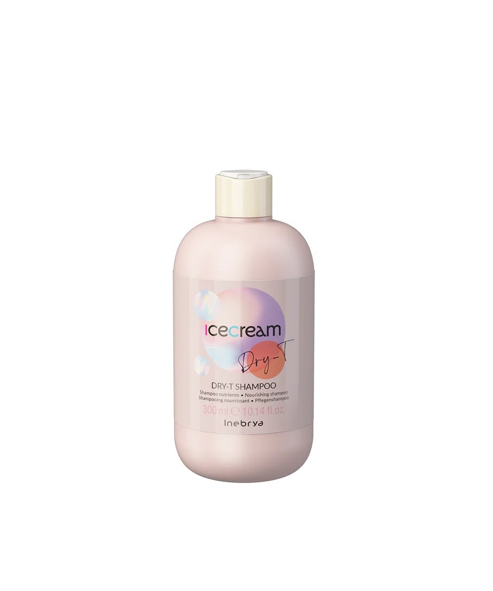 INEBRYA ICE CREAM DRY-T  SHAMPOOING NOURRISSANT POUR CHEVEUX SECS, CRÉPUSCUS ET TRAITÉS 300 ML Produit pour cheveux