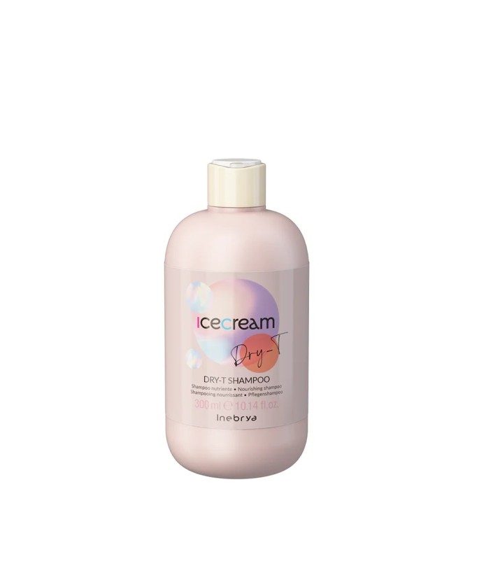 INEBRYA ICE CREAM DRY-T  SHAMPOOING NOURRISSANT POUR CHEVEUX SECS, CRÉPUSCUS ET TRAITÉS 300 ML Produit pour cheveux