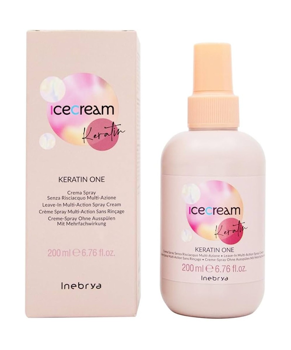 INEBRYA ICE CREAM KERATIN  CRÈME SPRAY À LA KÉRATINE SANS RINÇAGE 15 ACTIONS 200 ML Produit pour cheveux