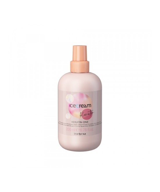 INEBRYA ICE CREAM KERATIN  CRÈME SPRAY À LA KÉRATINE SANS RINÇAGE 15 ACTIONS 200 ML Produit pour cheveux