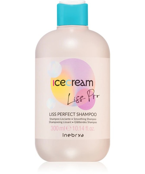 INEBRYA ICE CREAM LISS-PRO  SHAMPOING LISSANT CHEVEUX REBELLES ET CRÉPUS 300 ML Produit pour cheveux