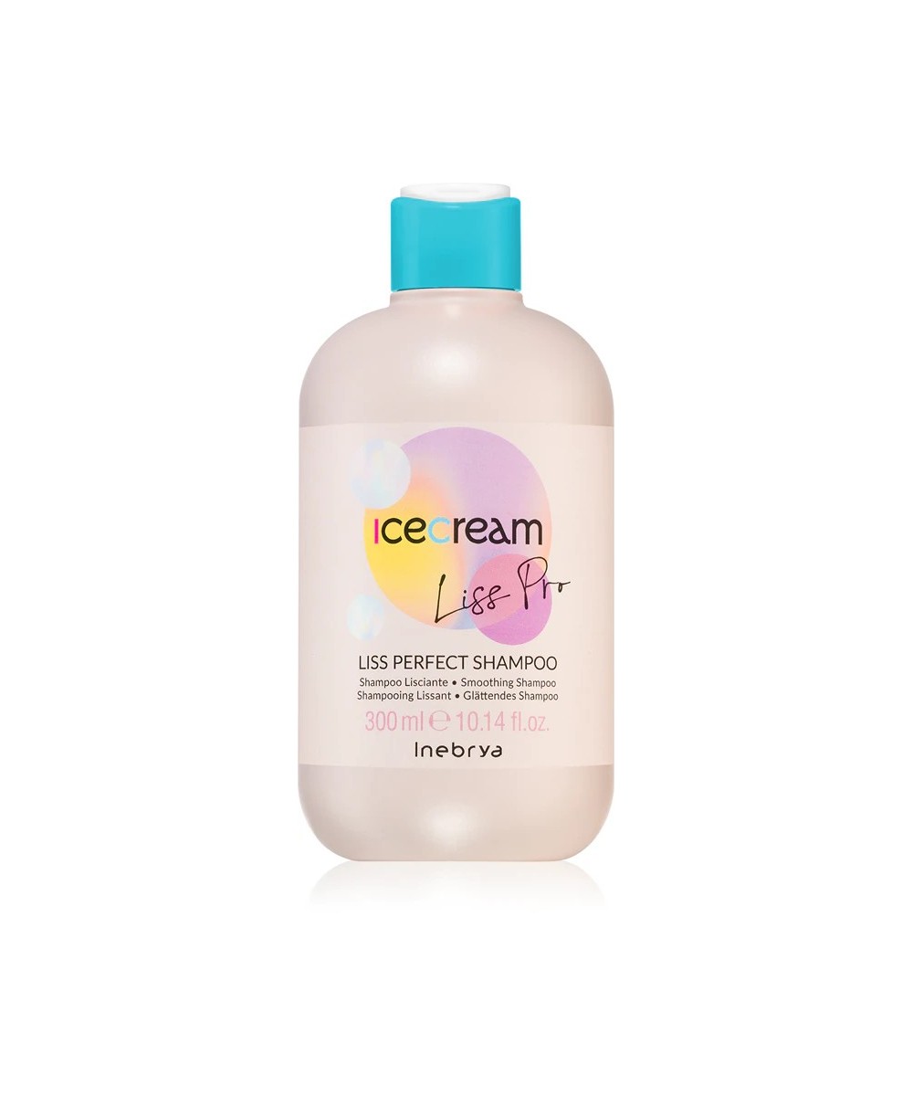 INEBRYA ICE CREAM LISS-PRO  SHAMPOING LISSANT CHEVEUX REBELLES ET CRÉPUS 300 ML Produit pour cheveux