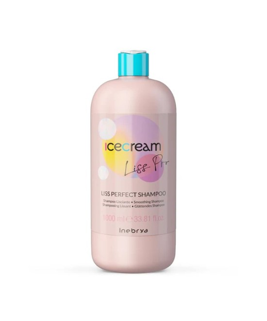 INEBRYA ICE CREAM LISS-PRO  SHAMPOING LISSANT CHEVEUX REBELLES ET CRÉPUS 1000 ML Produit pour cheveux