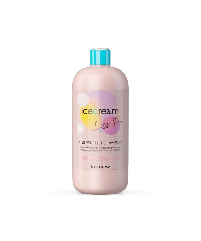 INEBRYA ICE CREAM LISS-PRO  SHAMPOING LISSANT CHEVEUX REBELLES ET CRÉPUS 1000 ML Produit pour cheveux