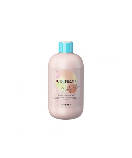 INEBRYA ICE CREAM CURLY PLUS  SHAMPOOING HYDRATANT POUR CHEVEUX BOUCLÉS, BOUGÉS ET PERMANENTS 300 ML Produit pour cheveux