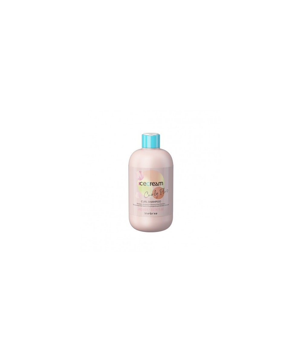 INEBRYA ICE CREAM CURLY PLUS  SHAMPOOING HYDRATANT POUR CHEVEUX BOUCLÉS, BOUGÉS ET PERMANENTS 300 ML Produit pour cheveux