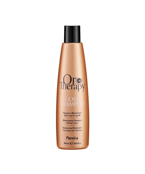 FANOLA OROTHERAPY  GOLD SHAMPOING ILLUMINANT POUR TOUS LES TYPES DE CHEVEUX 300 ML Produit pour cheveux