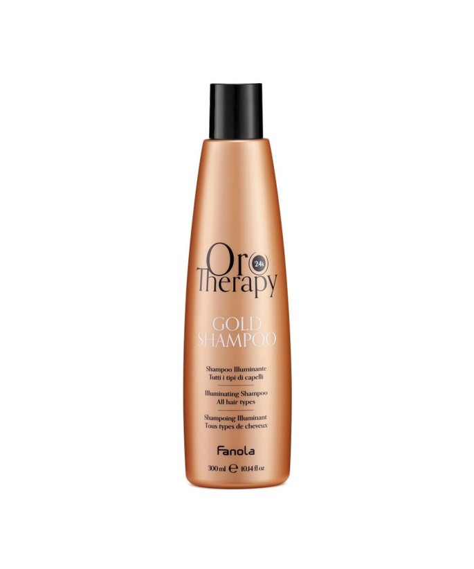 FANOLA OROTHERAPY  GOLD SHAMPOING ILLUMINANT POUR TOUS LES TYPES DE CHEVEUX 300 ML Produit pour cheveux