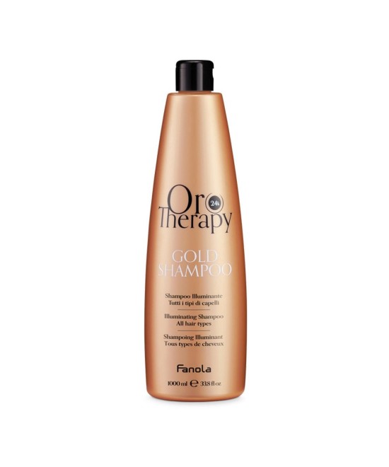 FANOLA OROTHERAPY  GOLD SHAMPOING ILLUMINANT POUR TOUS LES TYPES DE CHEVEUX 1000 ML Produit pour cheveux