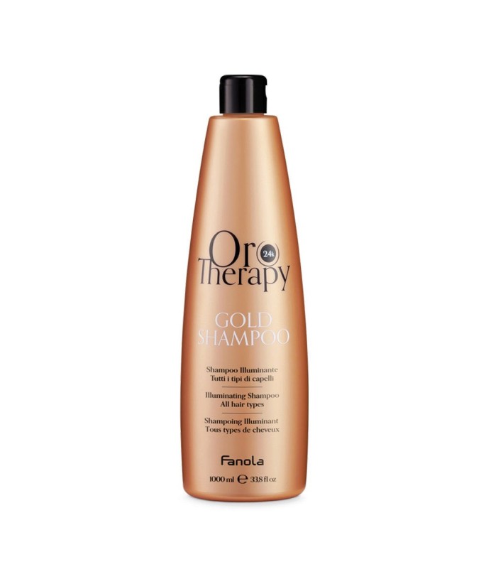 FANOLA OROTHERAPY  GOLD SHAMPOING ILLUMINANT POUR TOUS LES TYPES DE CHEVEUX 1000 ML Produit pour cheveux