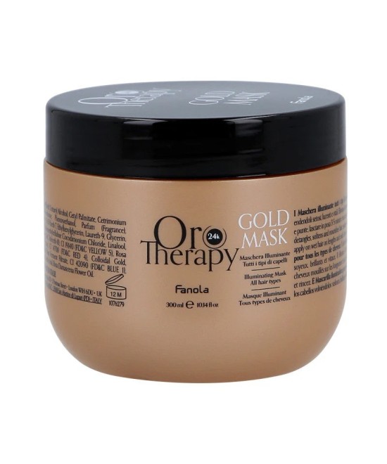 FANOLA OROTHERAPY  GOLD MASK MASQUE ILLUMINANT POUR TOUS LES TYPES DE CHEVEUX 300 ML Produit pour cheveux