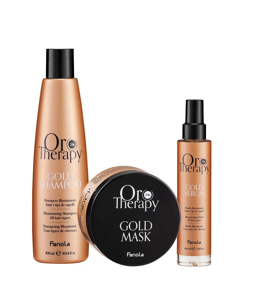 FANOLA OROTHERAPY  GOLD SERUM FLUIDE ILLUMINANT POUR TOUS LES TYPES DE CHEVEUX 100 ML Produit pour cheveux