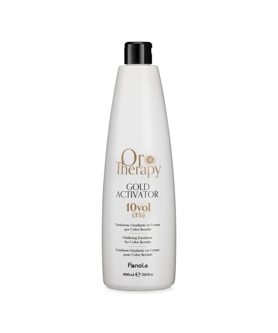 FANOLA OROTHERAPY  GOLD ACTIVATOR ÉMULSION OXYDANTE EN CRÈME POUR KERATIN 10V 3% 1000 ML Produit pour cheveux