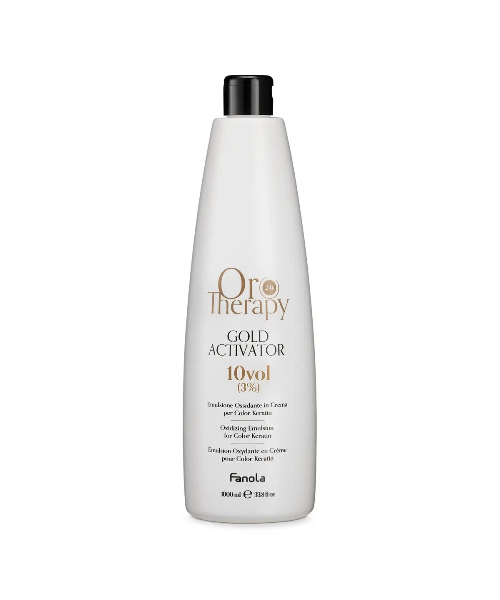 FANOLA OROTHERAPY  GOLD ACTIVATOR ÉMULSION OXYDANTE EN CRÈME POUR KERATIN 10V 3% 1000 ML Produit pour cheveux