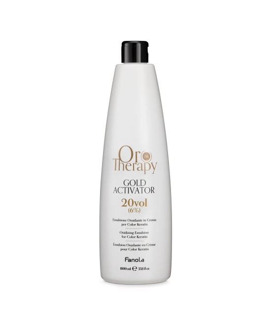 FANOLA OROTHERAPY  GOLD ACTIVATOR ÉMULSION OXYDANTE EN CRÈME POUR KERATIN 20V 6% 1000 ML Produit pour cheveux