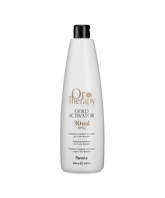 FANOLA OROTHERAPY  GOLD ACTIVATOR ÉMULSION OXYDANTE EN CRÈME POUR KERATIN 30V 9% 1000 ML Produit pour cheveux