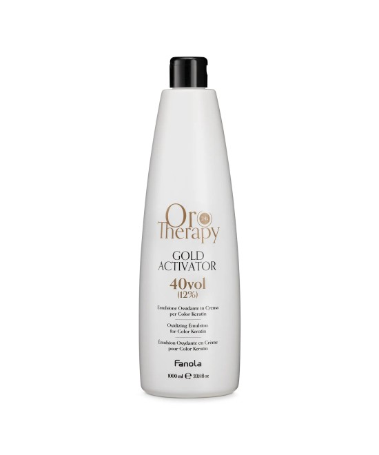 FANOLA OROTHERAPY  GOLD ACTIVATOR ÉMULSION OXYDANTE EN CRÈME POUR KERATIN 40V - 12% 1000 ML Produit pour cheveux
