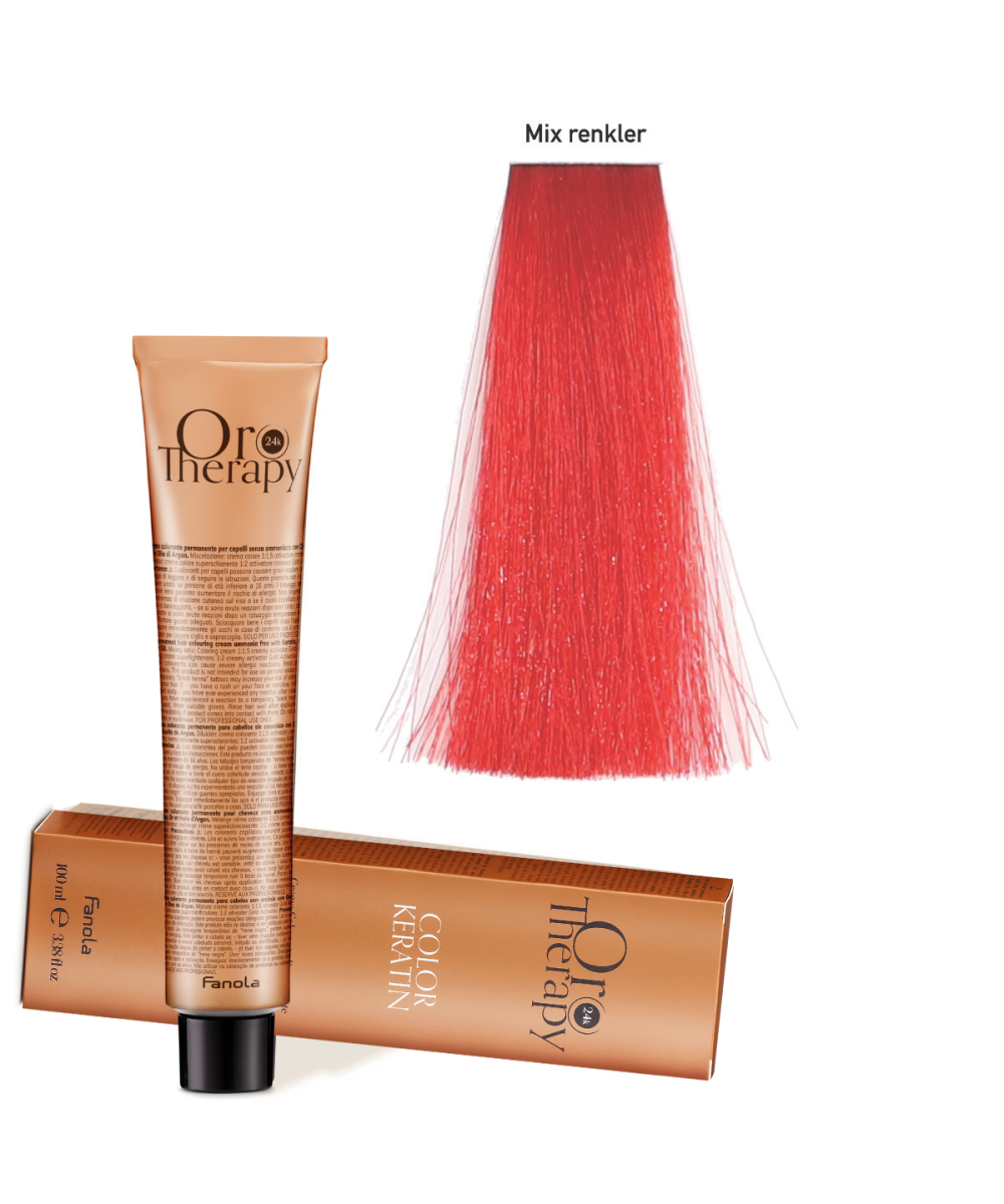 FANOLA OROTHERAPY  ROUGE - CRÈME COLORANTE PERMANENT SANS AMMONIAQUE 100 ML Produit pour cheveux