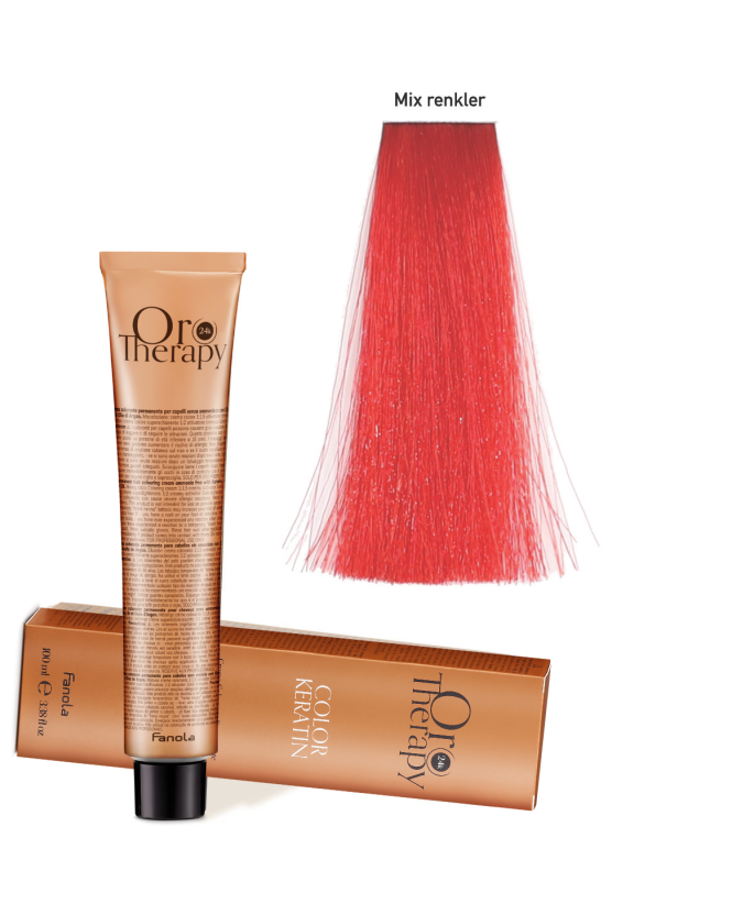 FANOLA OROTHERAPY  ROUGE - CRÈME COLORANTE PERMANENT SANS AMMONIAQUE 100 ML Produit pour cheveux