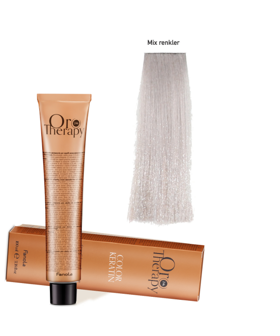 FANOLA OROTHERAPY KERATIN ORO PURO ARGENT - CRÈME COLORANTE PERMANENT SANS AMMONIAQUE 100 ML Produit pour cheveux